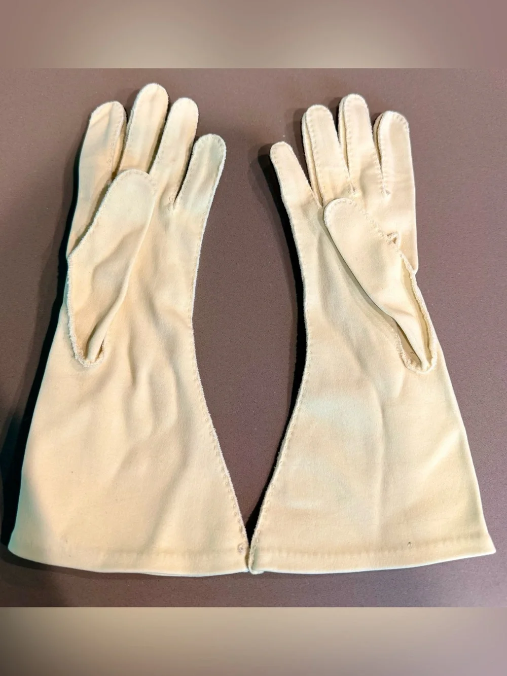 Long Cream Women's Dress Gloves